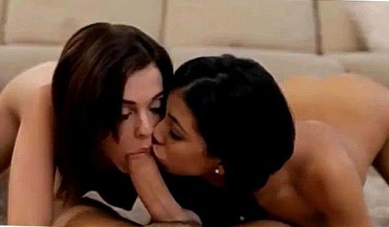 HD Порно: Нимфа-Brunette tattooed in blowjob and cock ride actions, порно видео